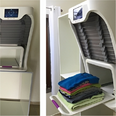 Neatly folded clothes