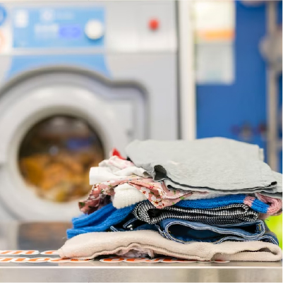 Neatly folded clothes